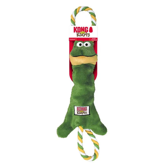Kong Knots Tugger Frog fuer Hunde