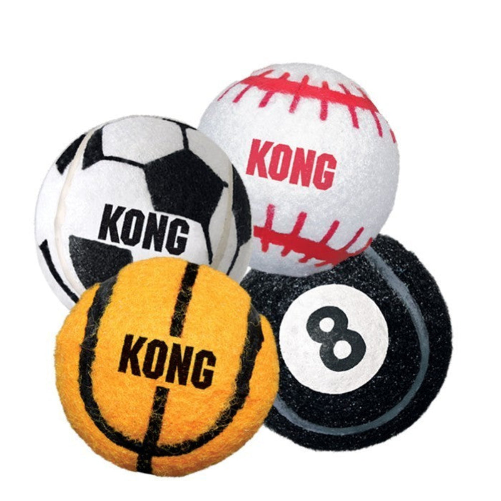 Robuster Kong Ball zum apportieren ohne quitscher fuer Hunde