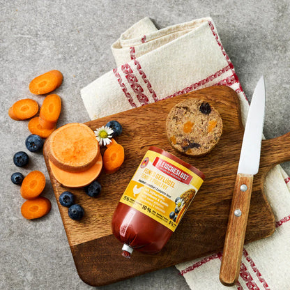 Fleischeslust feines geflluegel Nassfutter fuer Hunde