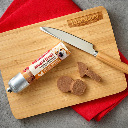 Fleischeslust  Trainingswurst für Hunde Huhn und Körnigem Frischkäse